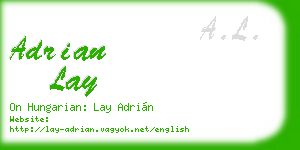 adrian lay business card