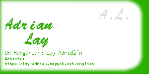 adrian lay business card